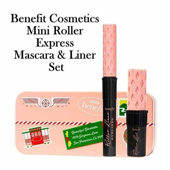 Benefit Cosmetics Christmas Edition Roller Express Mascara & Liquid Eyeliner - Picture 1 of 8